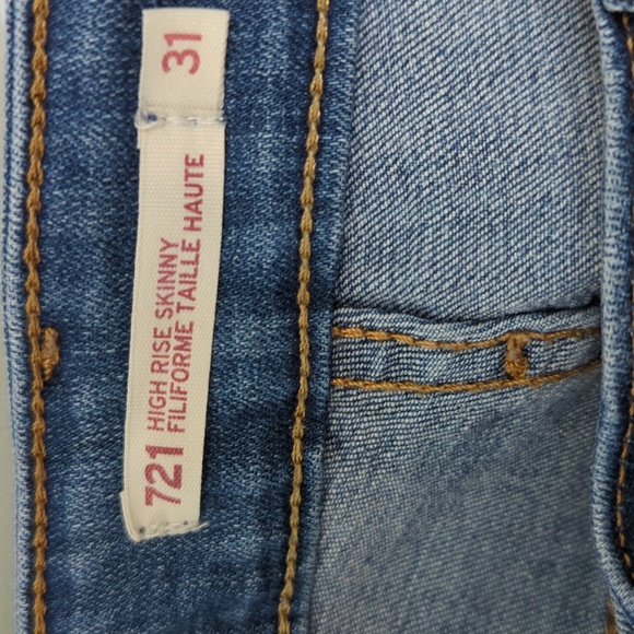 LEVIS 721 high rise skinny jeans - Picture 4 of 6